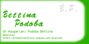 bettina podoba business card